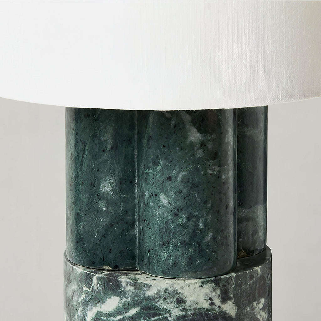 Lampe à poser moderne Blade en Vert marbre et blanc