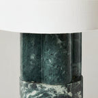 Lampe à poser moderne Blade en Vert marbre et blanc