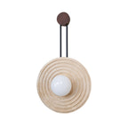 Applique murale moderne Crosby en Travertin Bois et beige