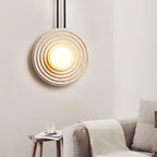 Applique murale moderne Crosby en Travertin Bois et beige