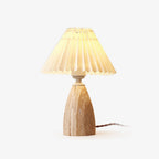 Lampe à poser moderne Lark en Travertin jaune et blanc