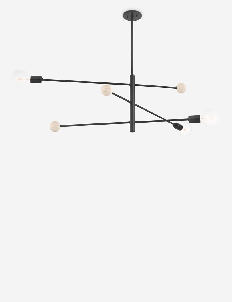 Lustre moderne Brooks en noir - Noir