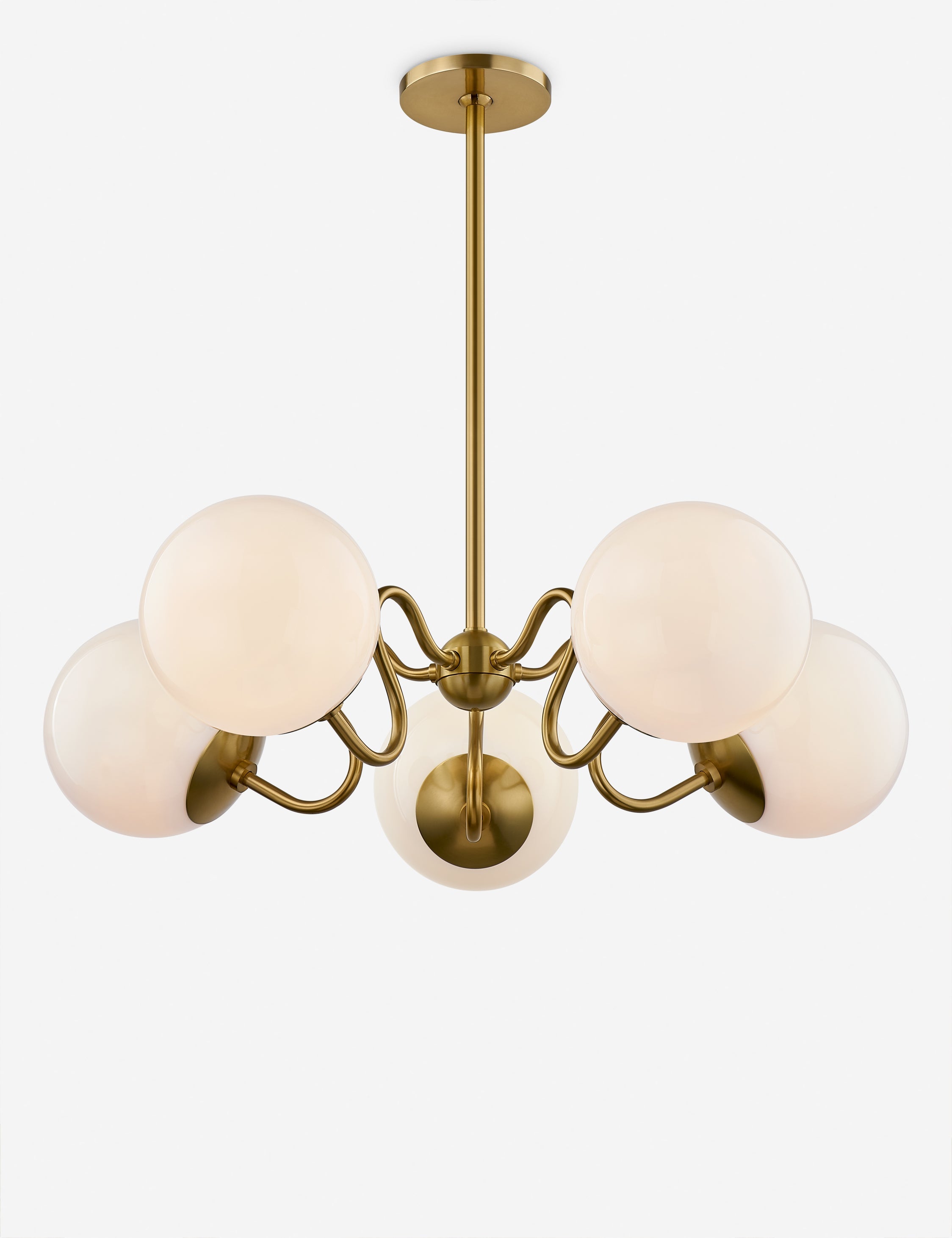 Lustre vintage Renard en laiton vieilli - Laiton vieilli