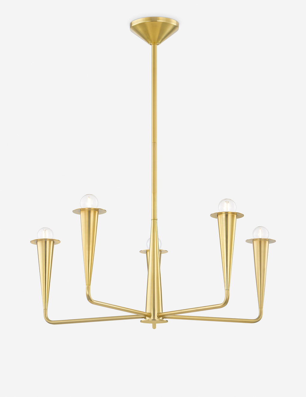 Lustre classique Rutland en laiton - Laiton