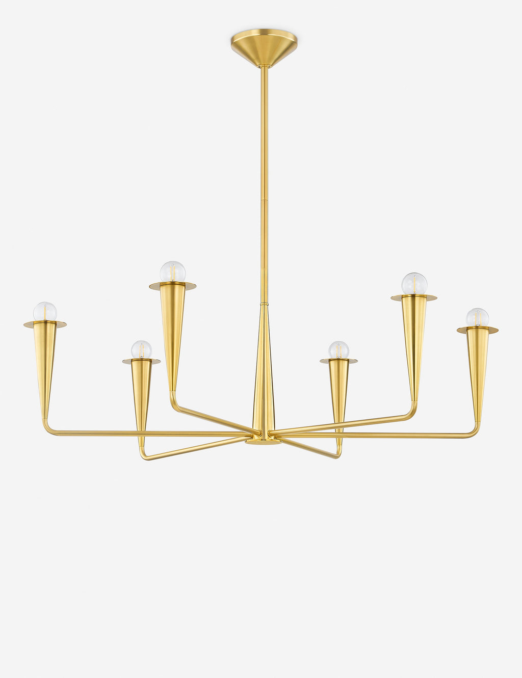 Lustre classique Rutland en laiton - Laiton
