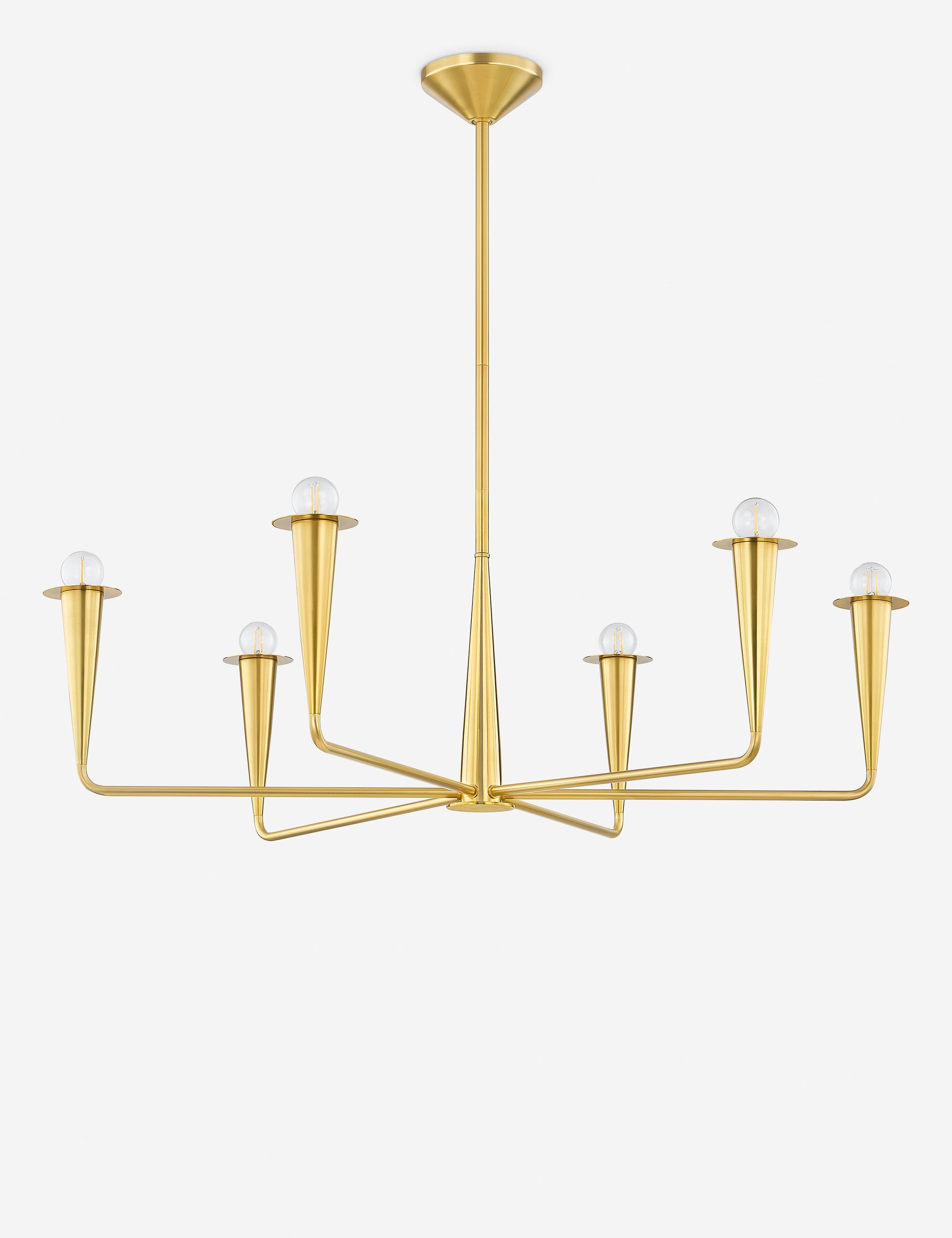 Lustre classique Rutland en laiton - Laiton