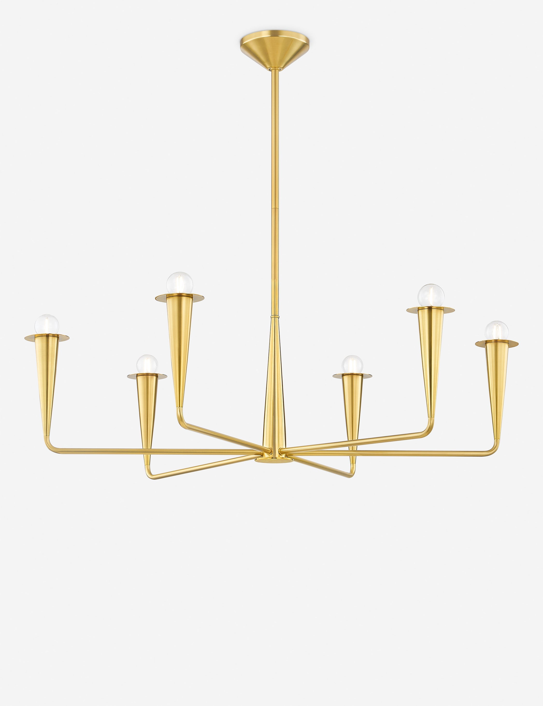 Lustre classique Rutland en laiton - Laiton
