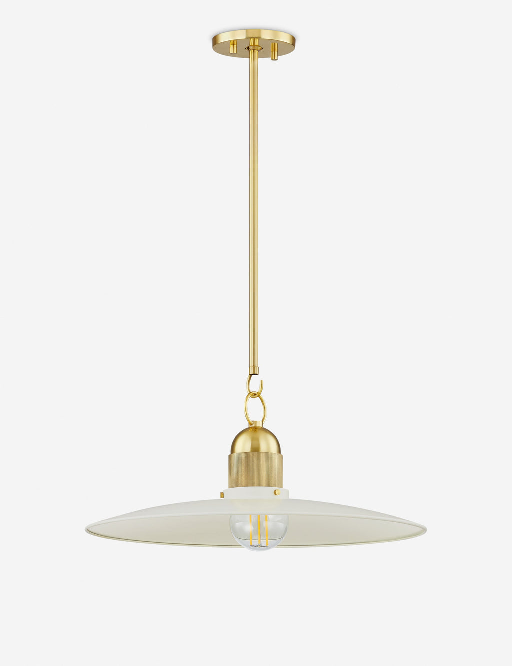 Suspension rustique Nolan en laiton vieilli, noir doux - Laiton vieilli, noir doux