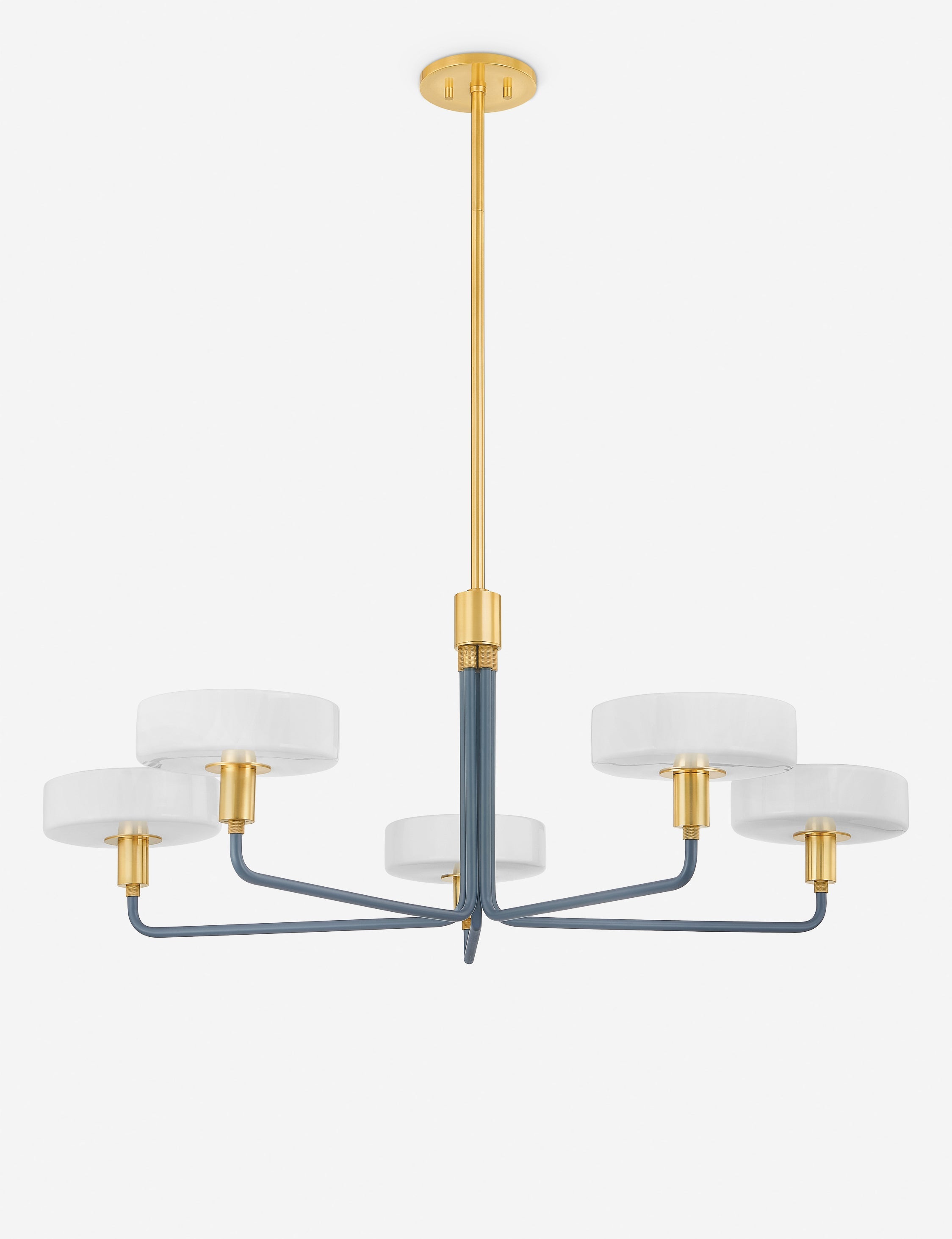 Lustre moderne Graeme en ardoise bleu - Slate bleu