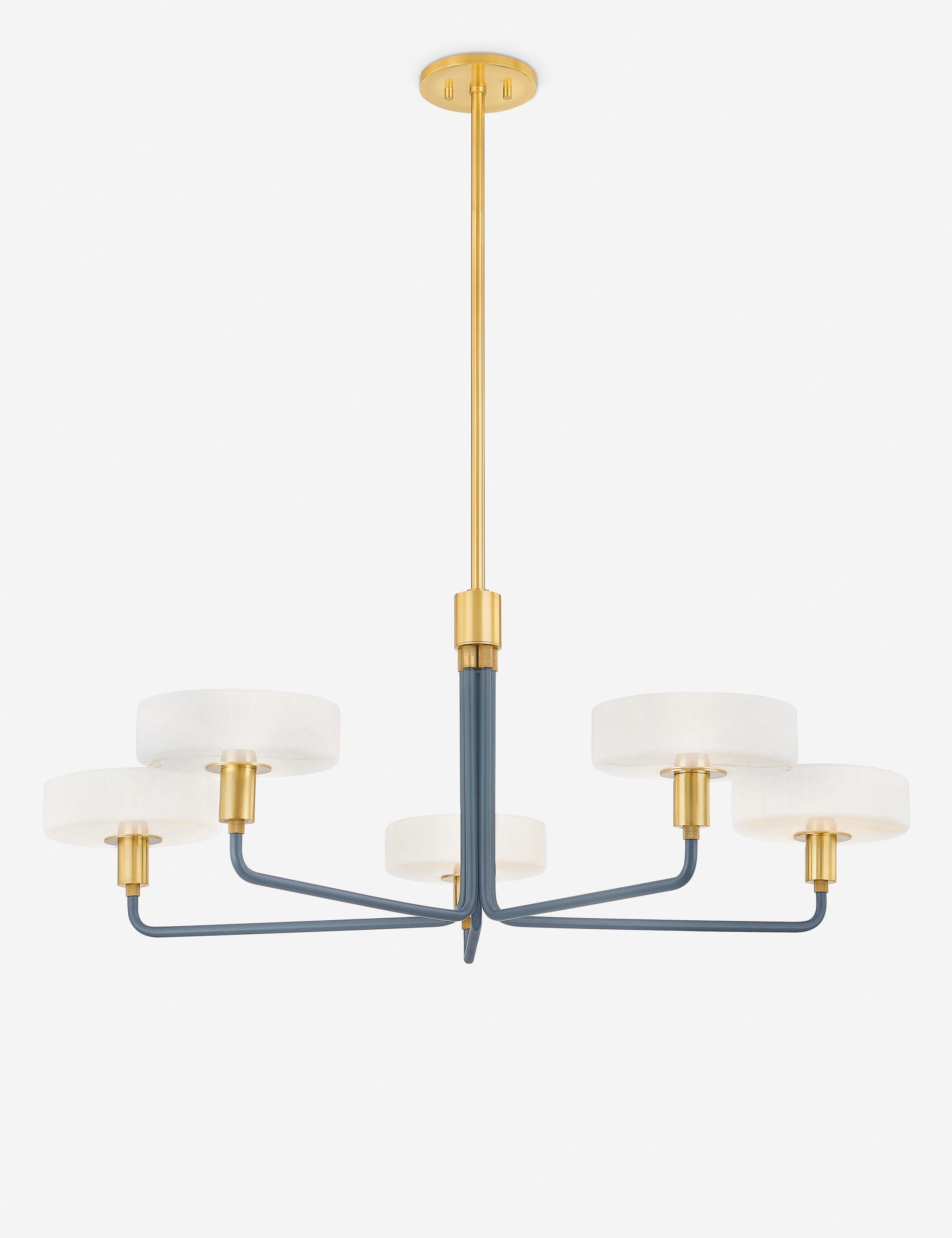 Lustre moderne Graeme en ardoise bleu - Slate bleu