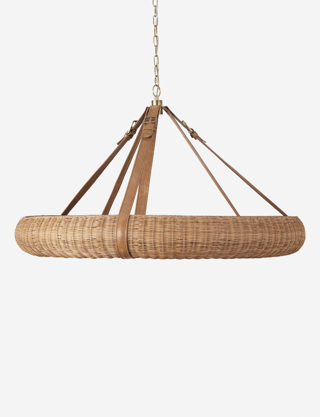 Lustre moderne Cielo en sustainably harvested rotin