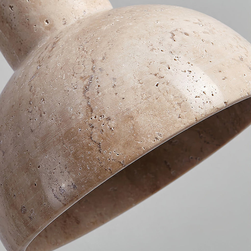 Suspension moderne Erland en Noir travertin