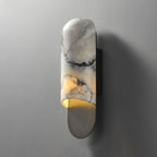 Applique murale moderne Zayne en Marbre Blanc et noir
