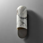 Applique murale moderne Zayne en Marbre Blanc et noir