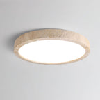 Plafonnier moderne Gannon en Travertin jaune et blanc