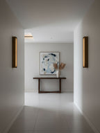 Applique murale moderne Solvi en Albâtre Bronze et blanc