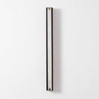 Applique murale moderne Solvi en Albâtre Bronze et blanc