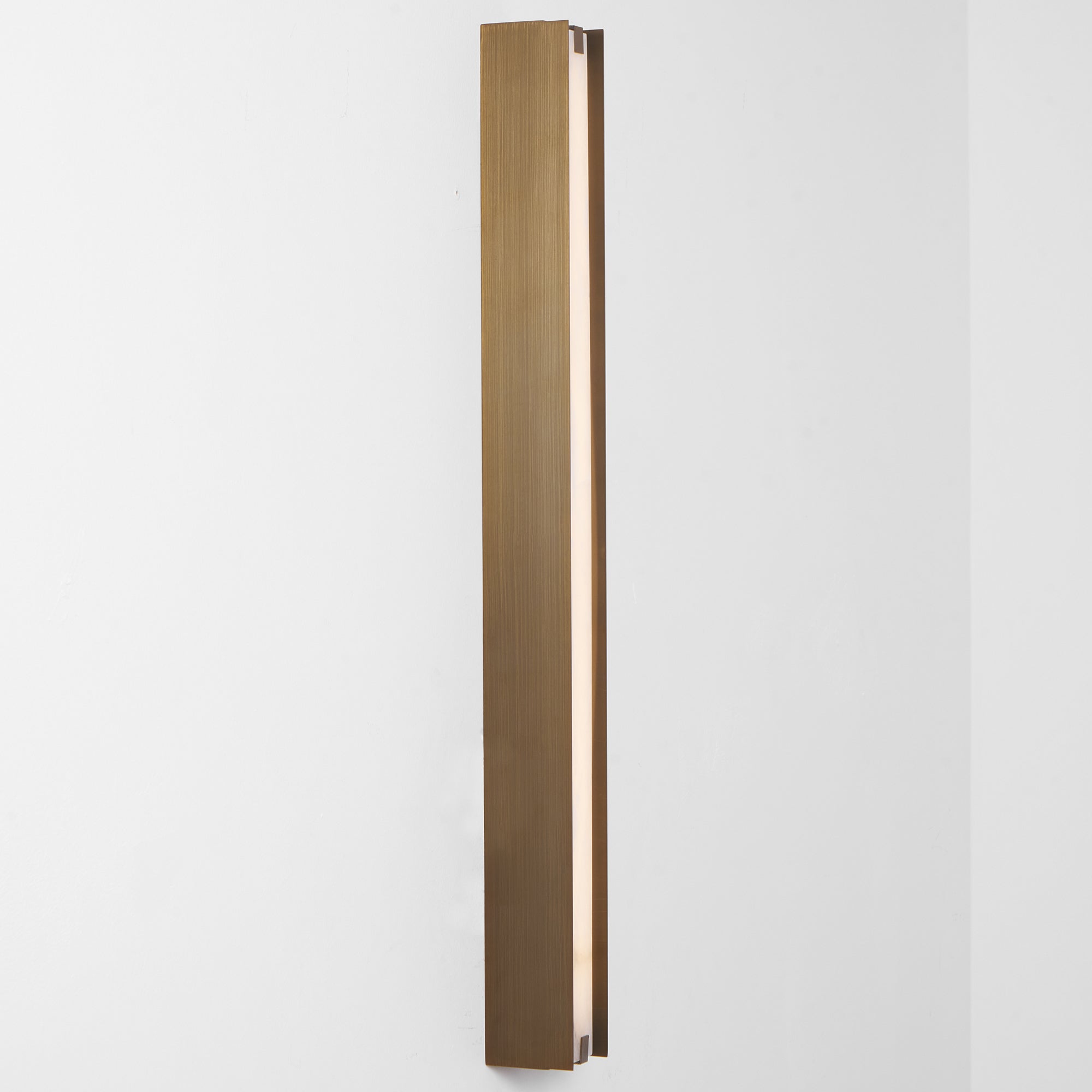 Applique murale moderne Solvi en Albâtre Bronze et blanc