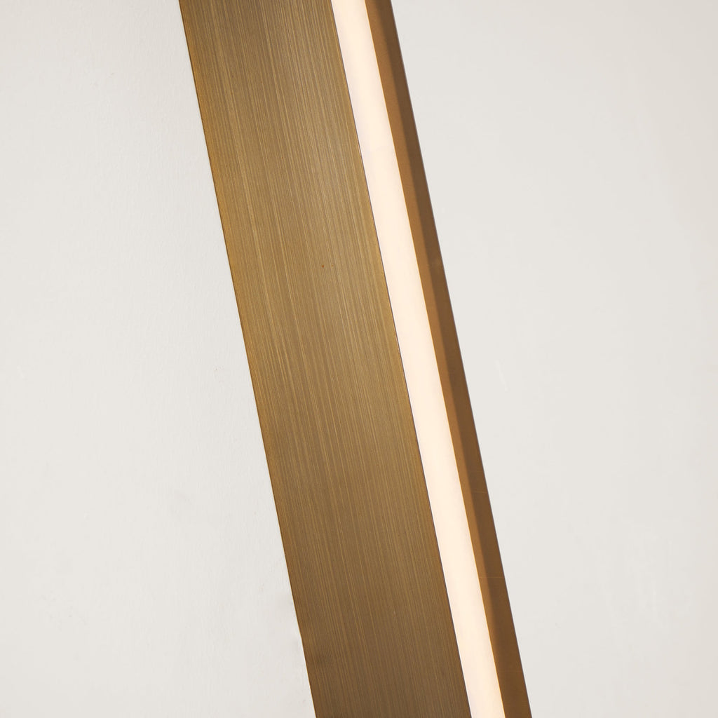 Applique murale moderne Solvi en Albâtre Bronze et blanc