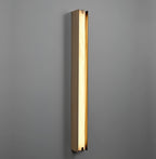 Applique murale moderne Solvi en Albâtre Bronze et blanc