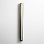 Applique murale moderne Solvi en Albâtre Bronze et blanc