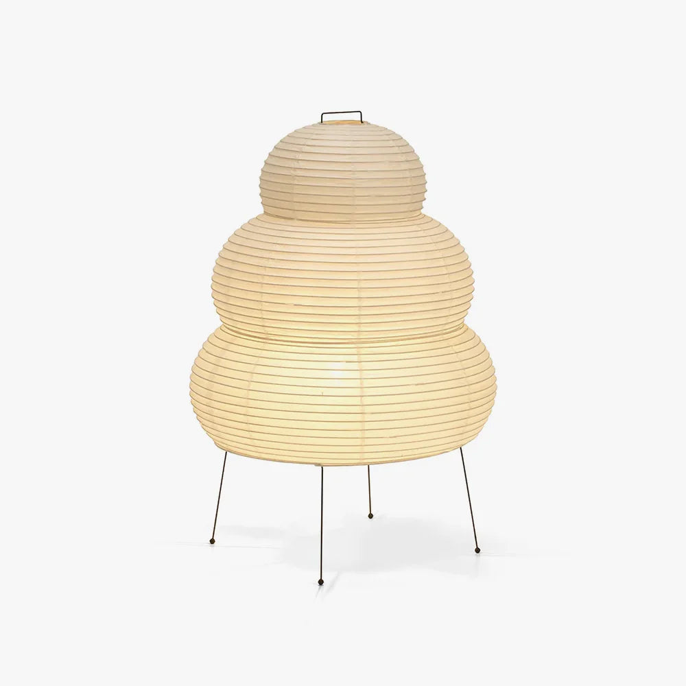 Lampe à poser moderne Fleming en papier Blanc