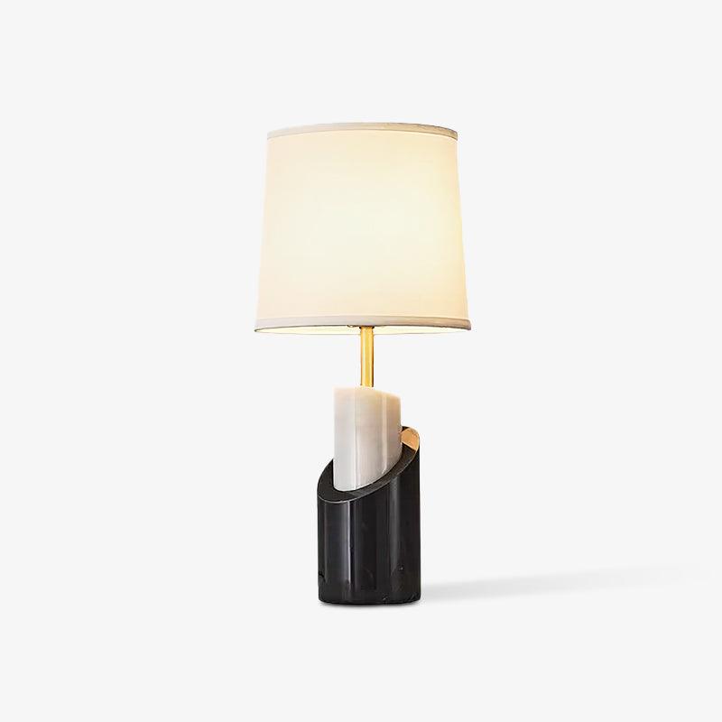 Lampe à poser moderne Hjor en Laiton Noir et blanc
