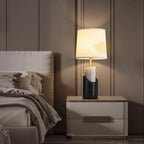 Lampe à poser moderne Hjor en Laiton Noir et blanc