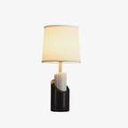 Lampe à poser moderne Hjor en Laiton Noir et blanc