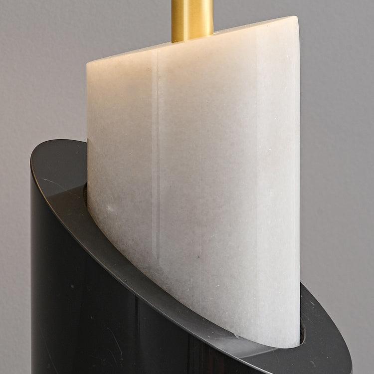 Lampe à poser moderne Hjor en Laiton Noir et blanc