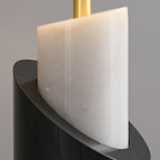 Lampe à poser moderne Hjor en Laiton Noir et blanc