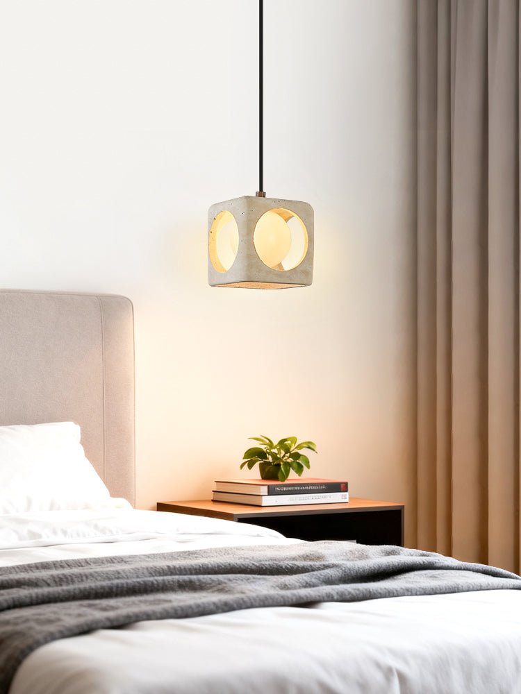 Suspension moderne Remy en Travertin jaune