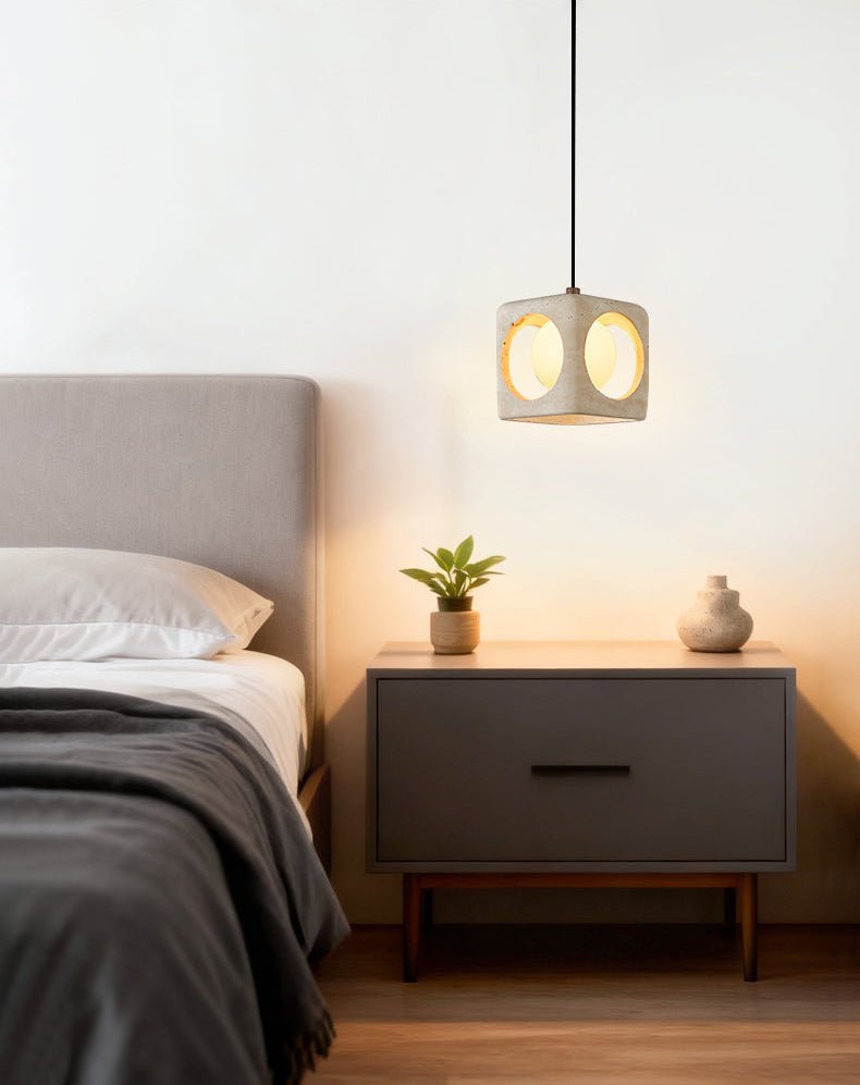 Suspension moderne Remy en Travertin jaune