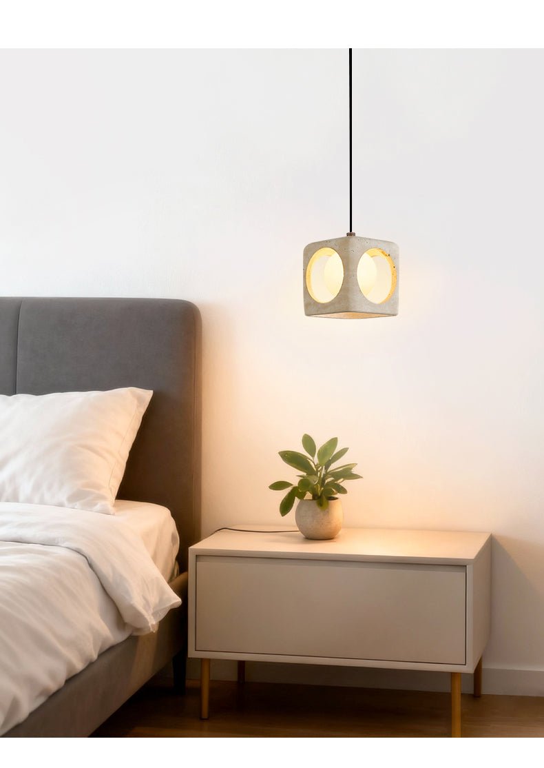 Suspension moderne Remy en Travertin jaune