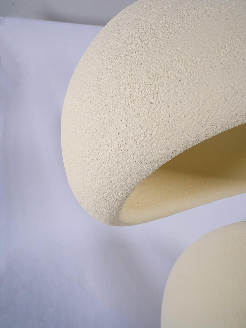 Suspension moderne Greger en Polystyrène blanc câble suspendu