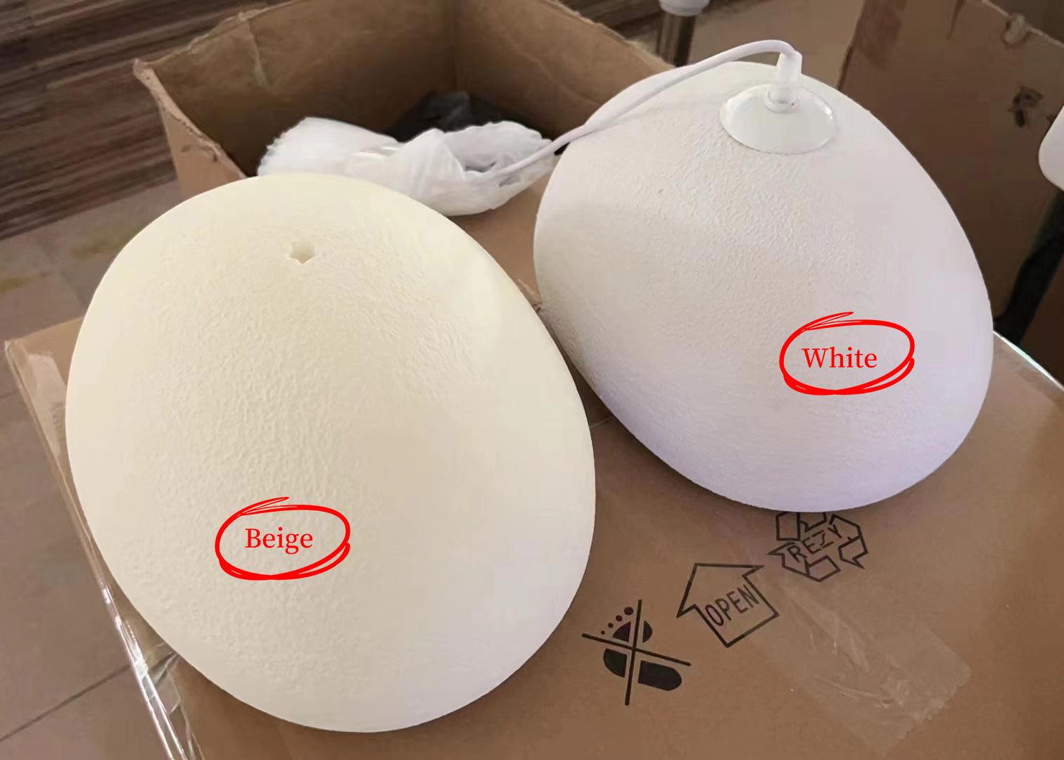 Suspension moderne Greger en Polystyrène blanc câble suspendu