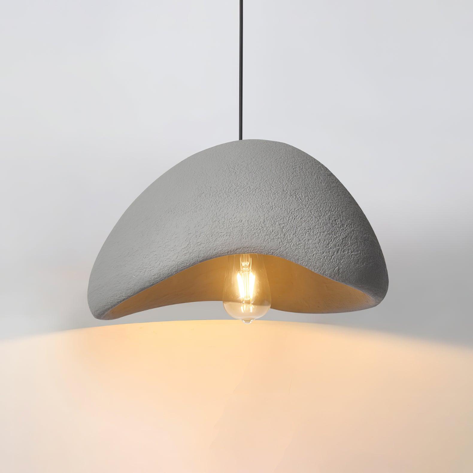Suspension moderne Bosse en Métal Gris