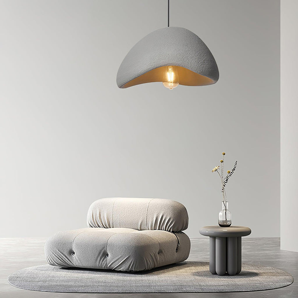 Suspension moderne Bosse en Métal Gris