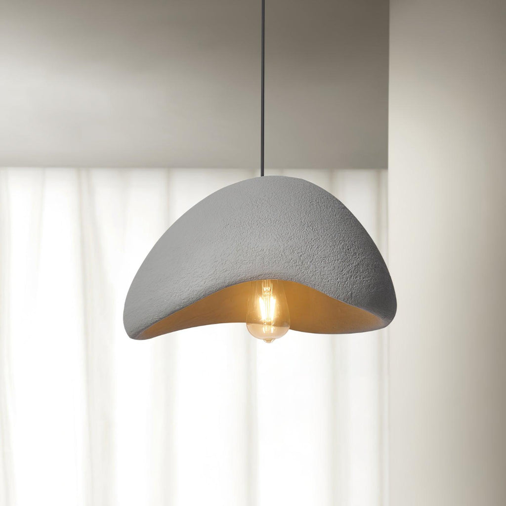 Suspension moderne Bosse en Métal Gris