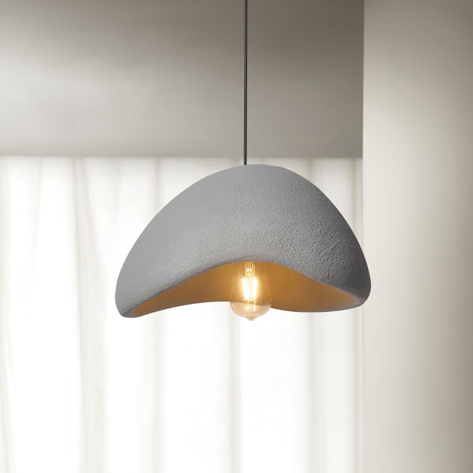 Suspension moderne Bosse en Métal Gris