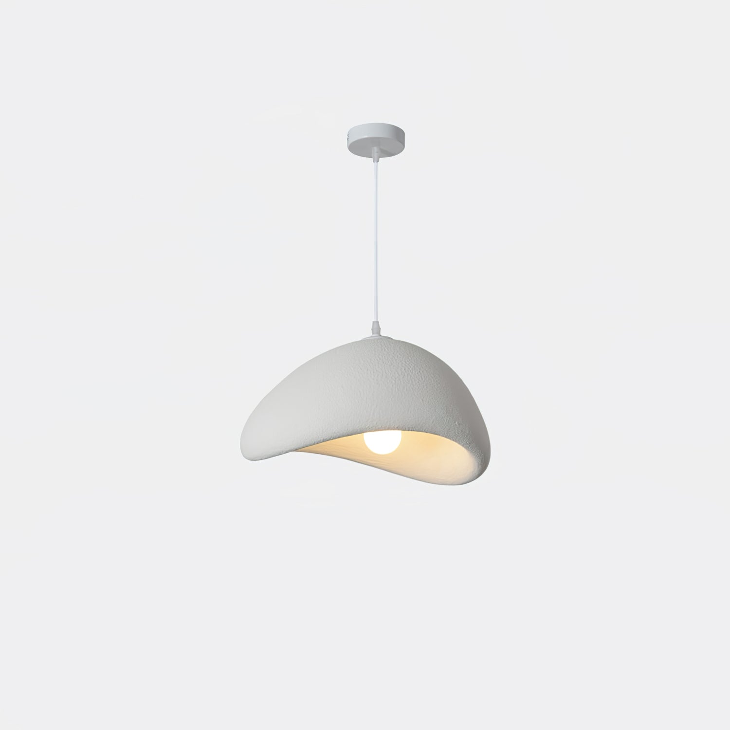 Suspension moderne Bosse en Métal Gris