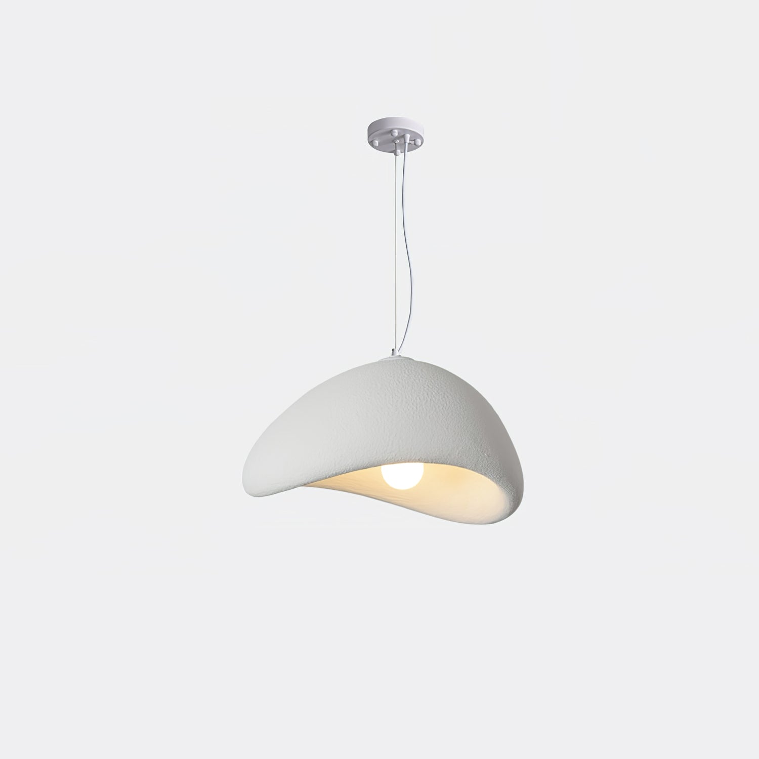 Suspension moderne Bosse en Métal Gris