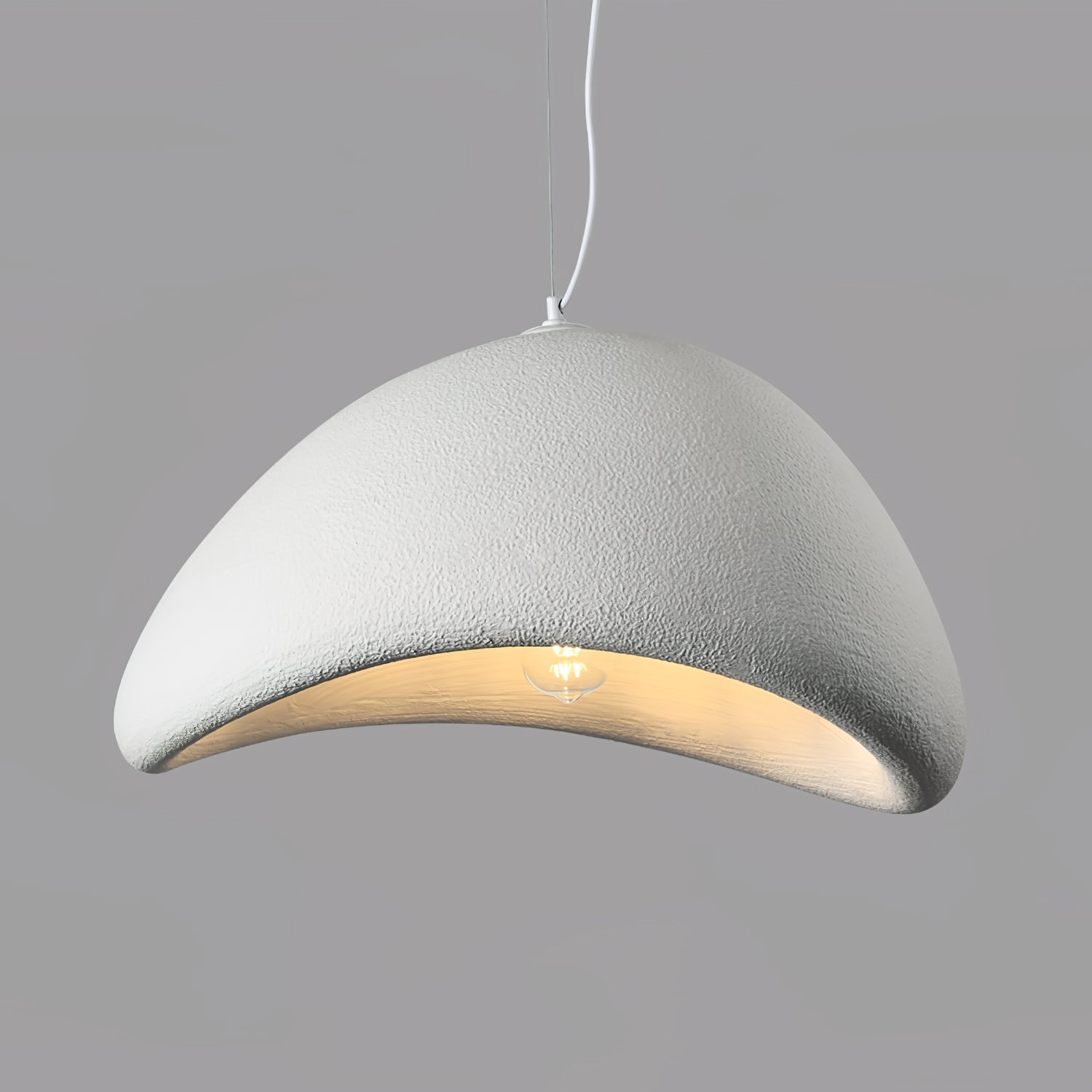 Suspension moderne Bosse en Métal Gris