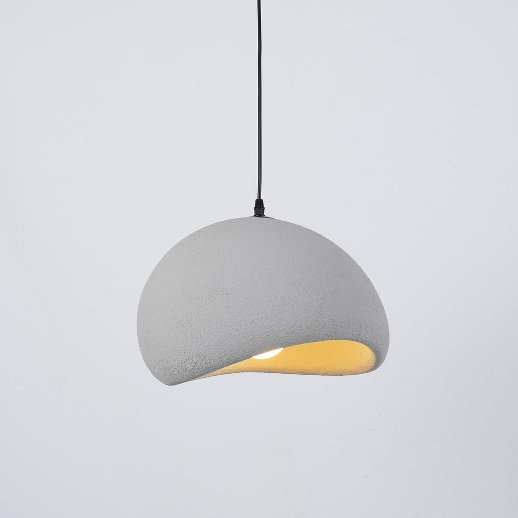 Suspension moderne Greger en Polystyrène noir câble suspendu