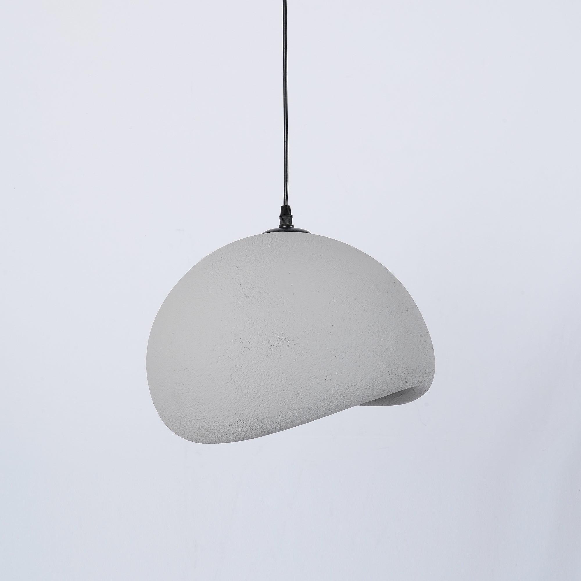 Suspension moderne Greger en Polystyrène noir câble suspendu