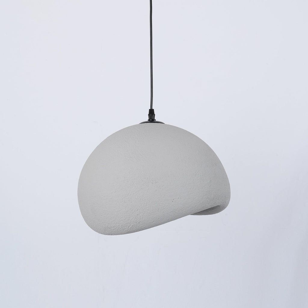 Suspension moderne Greger en Polystyrène blanc câble suspendu