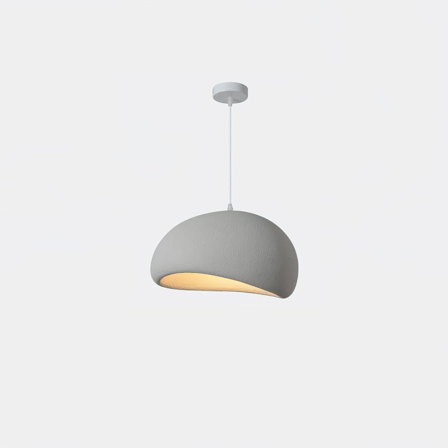 Suspension moderne Greger en Polystyrène noir câble suspendu