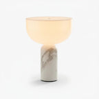Lampe à poser moderne Lewin en Marbre Blanc