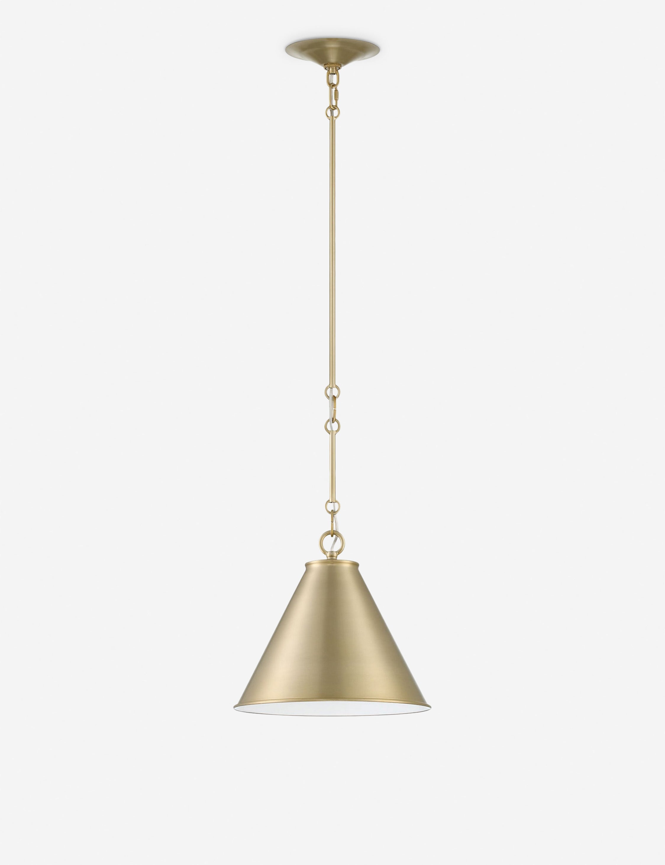 Suspension design Brecken en plaqué foncé bronze, off blanc enamel - Plaqué foncé bronze, Off blanc Enamel