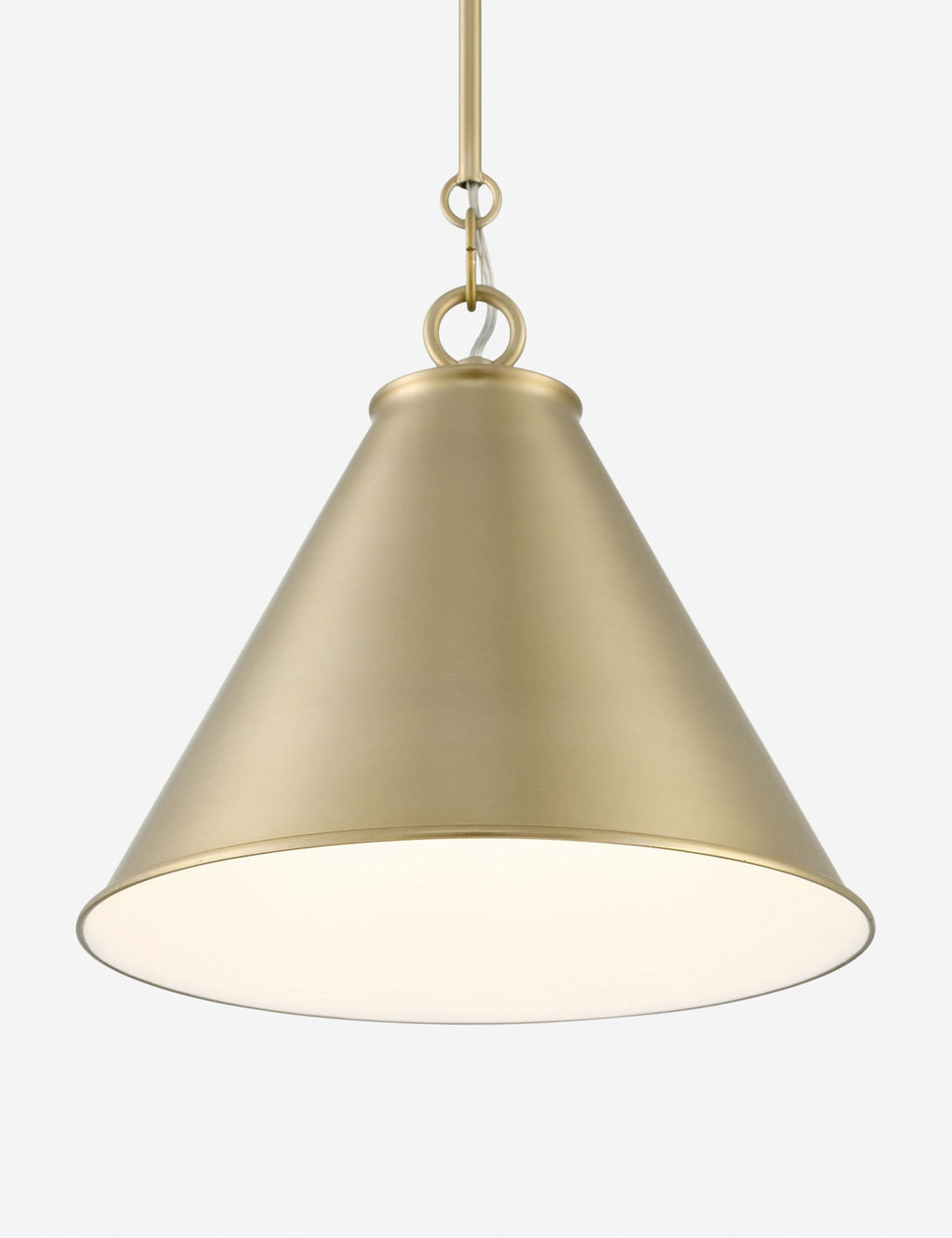 Suspension design Brecken en plaqué foncé bronze, off blanc enamel - Plaqué foncé bronze, Off blanc Enamel
